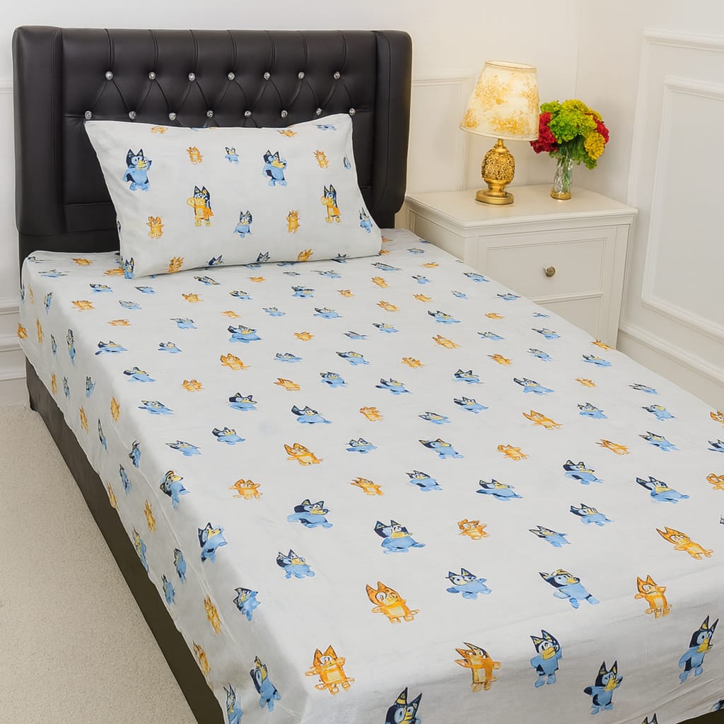 4Pc Export Cotton Single Pair Bedsheets ZTBS-43