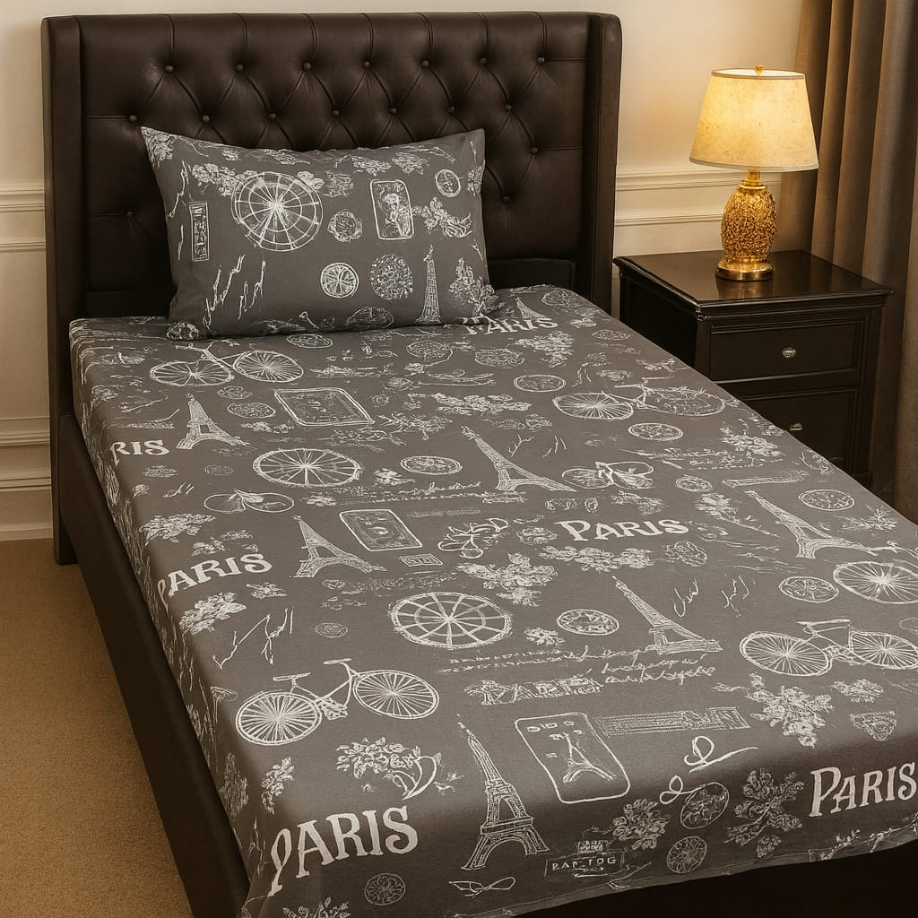 4Pc Export Cotton Single Pair Bedsheets ZTBS-24