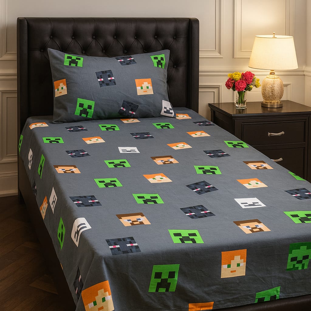 4Pc Export Cotton Single Pair Bedsheets ZTBS-28