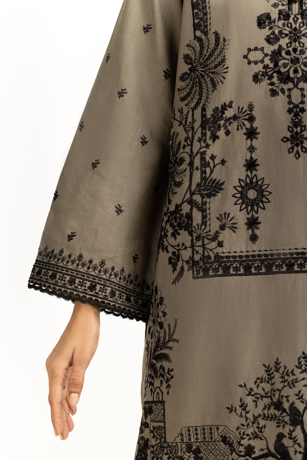ZT-0002 Khaddar Embroidered Co-Ord Set IUSTTS-1187