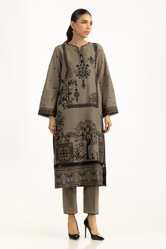ZT-0002 Khaddar Embroidered Co-Ord Set IUSTTS-1187
