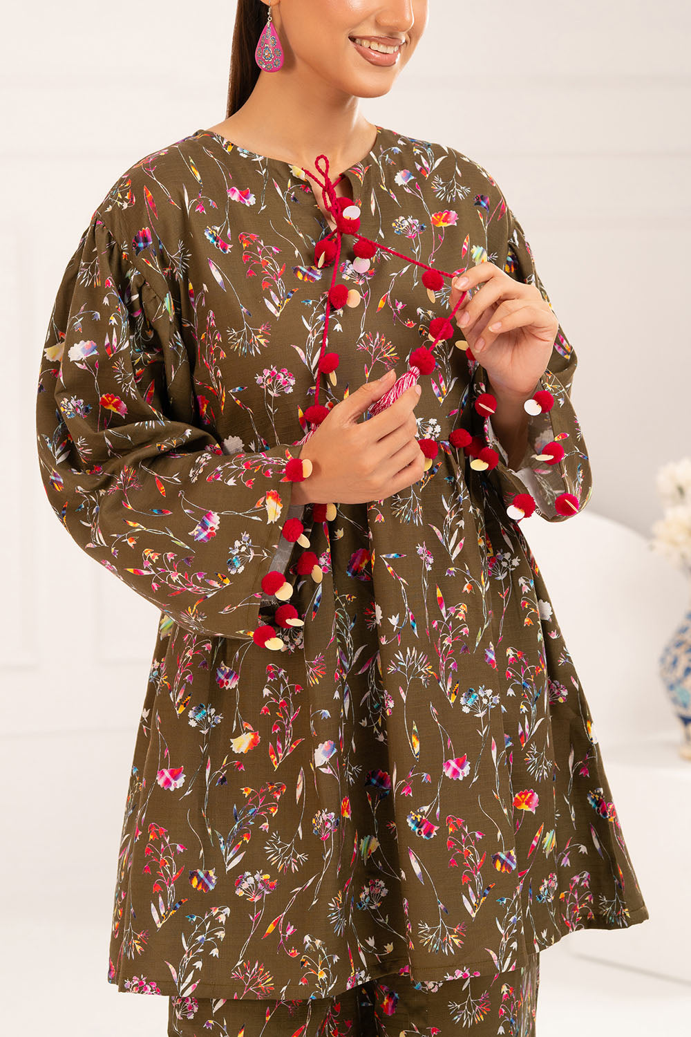 ZT-0005 Printed Slub Viscose Suit WNST-52005
