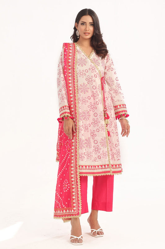 ZT-0008 Gold Lacquer Printed Lawn Suit CL-52411 A