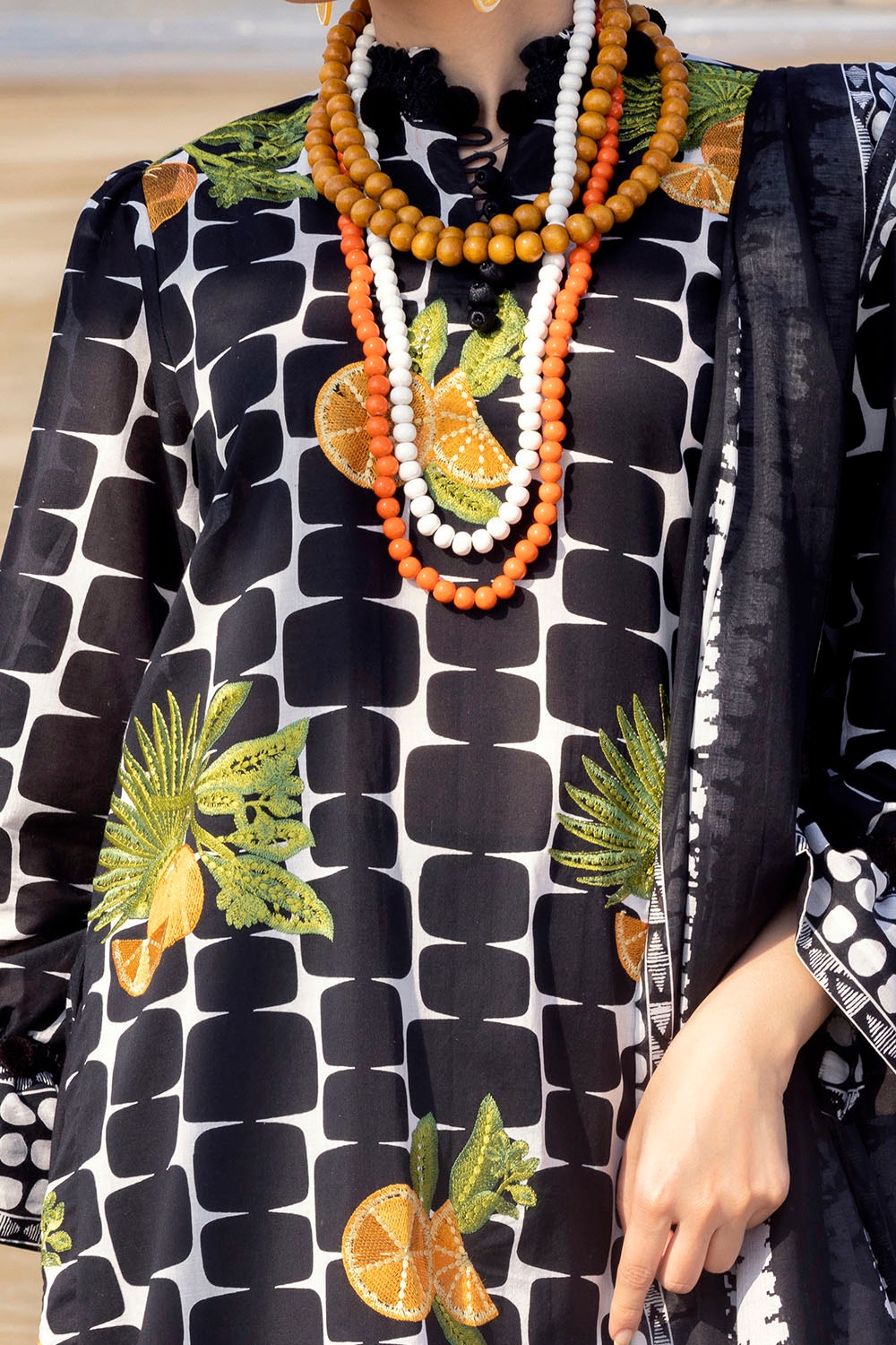 ZT-0009 Embroidered Printed Lawn Suit CL-42331