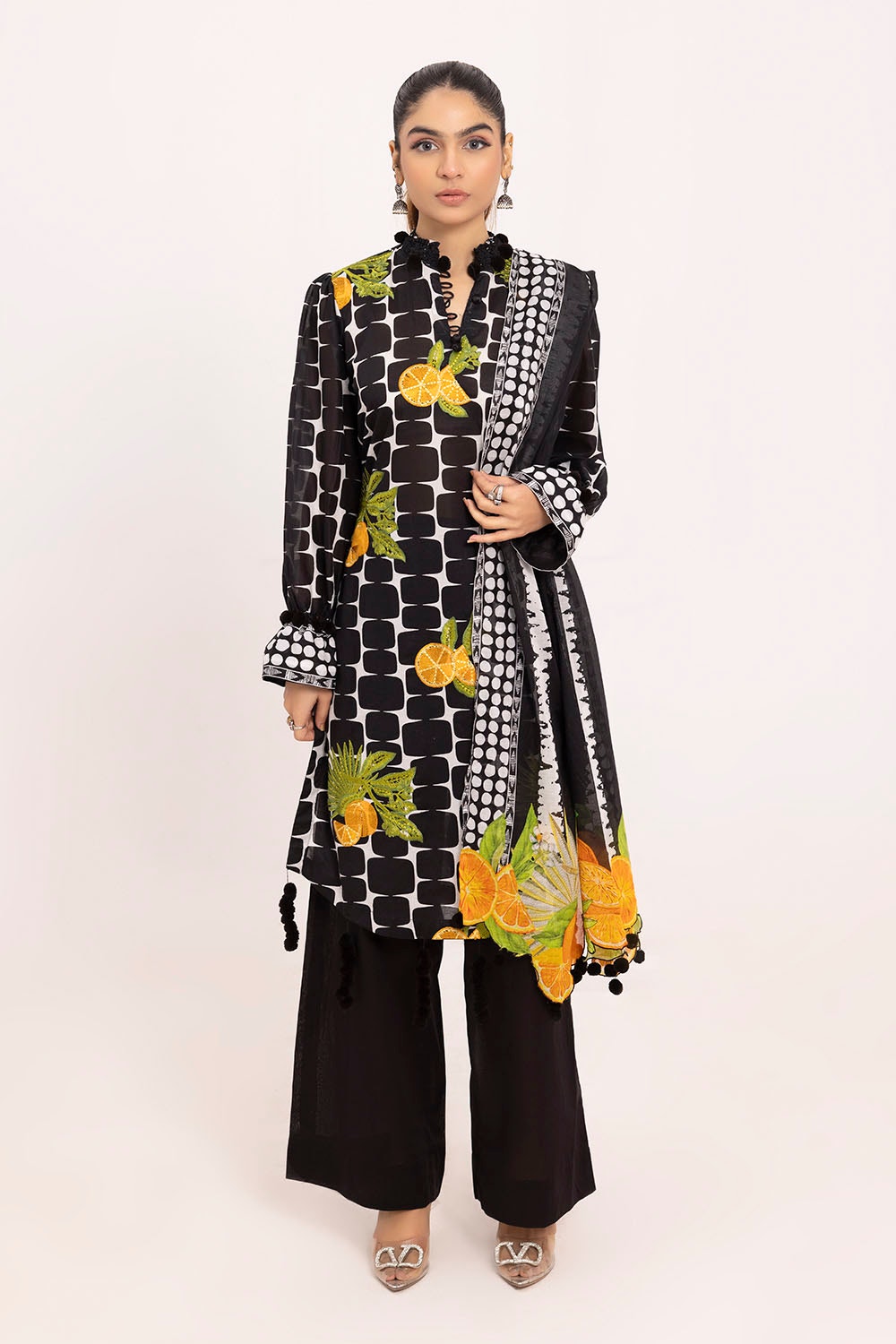 ZT-0009 Embroidered Printed Lawn Suit CL-42331