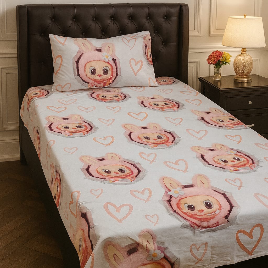 4Pc Export Cotton Single Pair Bedsheets ZTBS-30