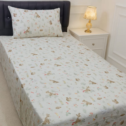 4Pc Export Cotton Single Pair Bedsheets ZTBS-32