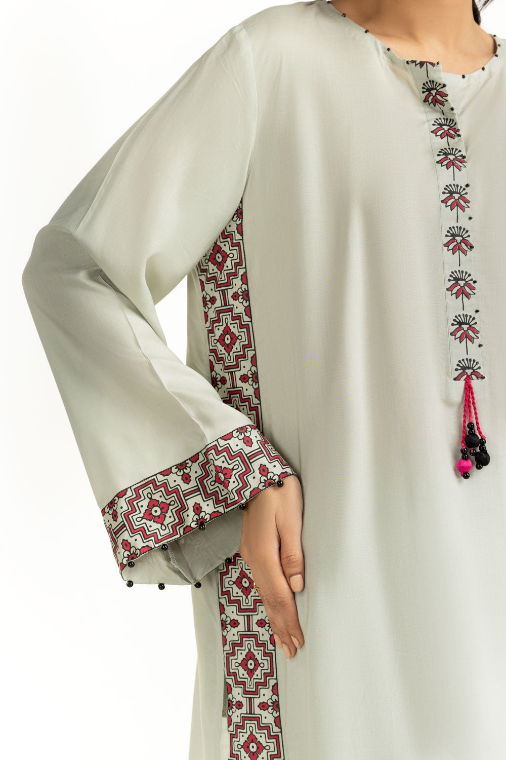 ZT-0003 Arabic Linen Block Printed Co-Ord Set IUSTTS-1179