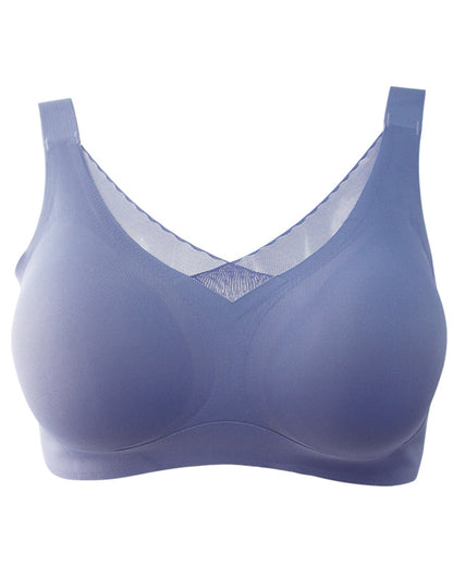 ZT-0014 LOSHA LASER CUT SUPER SOFT BRA WITH WIDE STRAPS -LILAC